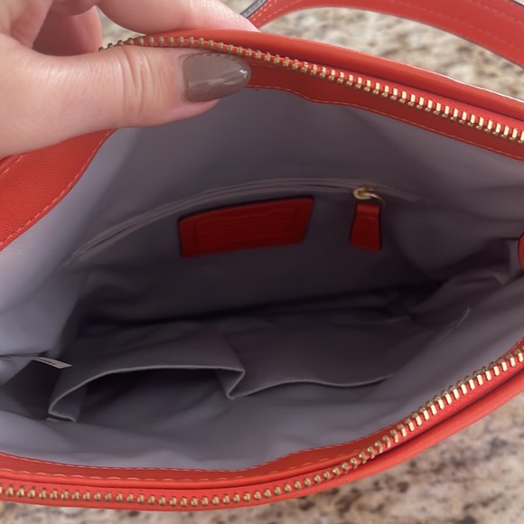 Beautiful Orange Coach Handbag! - Picture 5 of 7